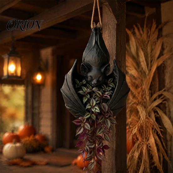 Pianta Ragno Fioriera Sospesa Bat Pot, Fioriera Creativa Gotica, Contenitore Decorativo di Halloween per Rampicanti Piante Ricadenti, Decorazione Interna Esterna Fiore ad Ala