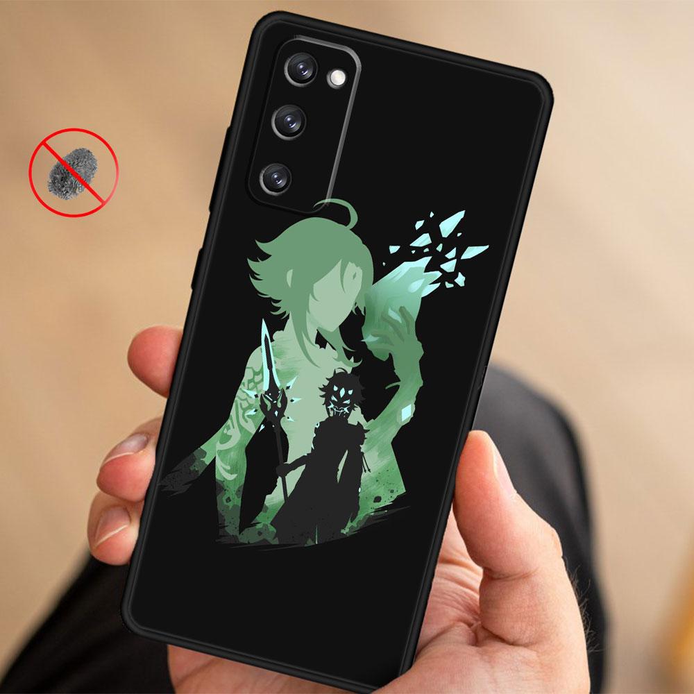 Telefon Funda Für Samsung S21 Plus S20 Fe S9 S8 S10 Lite S22 Ultra 5g Hinweis 20 10 S7 s10e Weiche Genshin Impact Anime