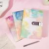 Leather Lined Diary with Lock for Girls Boys Women Lockable Notebook Leather Journal with Combination Lock 145x215mm