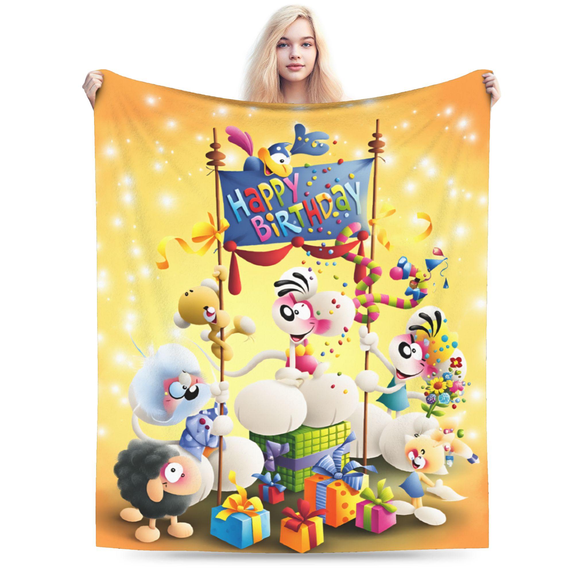 

Comic Cartoons Diddl Flannel Blanket Winter Warm Soft Bedding Throws for Girls Boys Bedroom Aesthetic Bedspread Sofa Bed Cover 30x40in