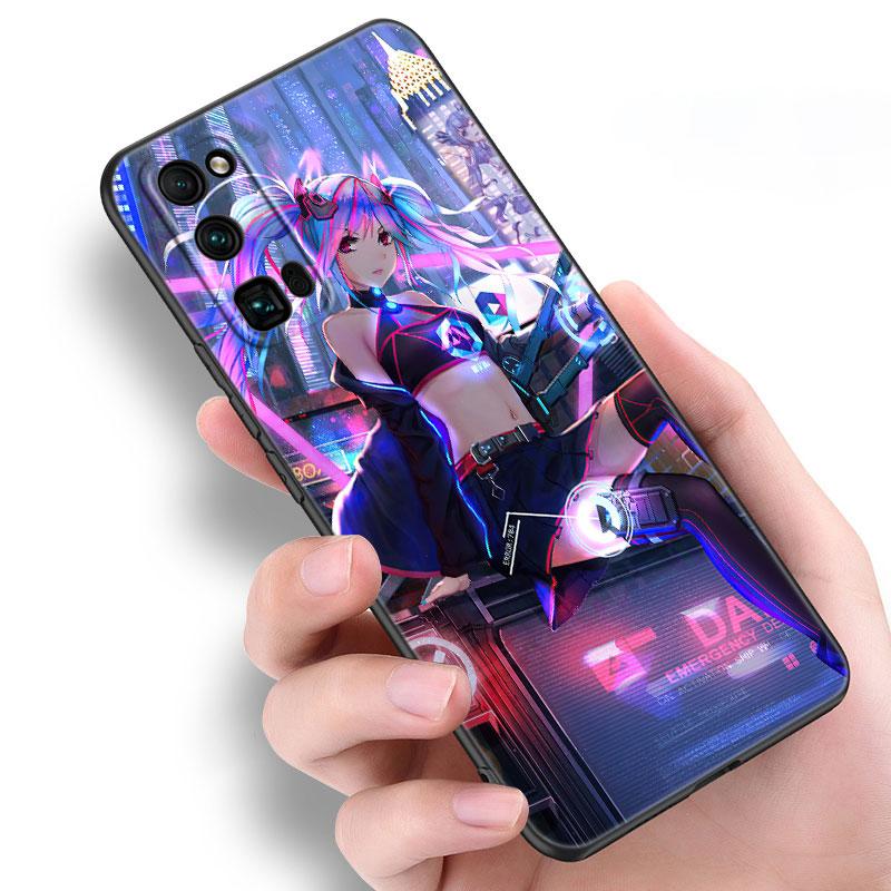 Vaporwave Glitch Anime Soft Case For Huawei NOVA 8 9 Pro 8i 7i 7SE Y60 5T Mate 40 30 20 10 Lite Honor 50 30 Premium Pro Plus 30S