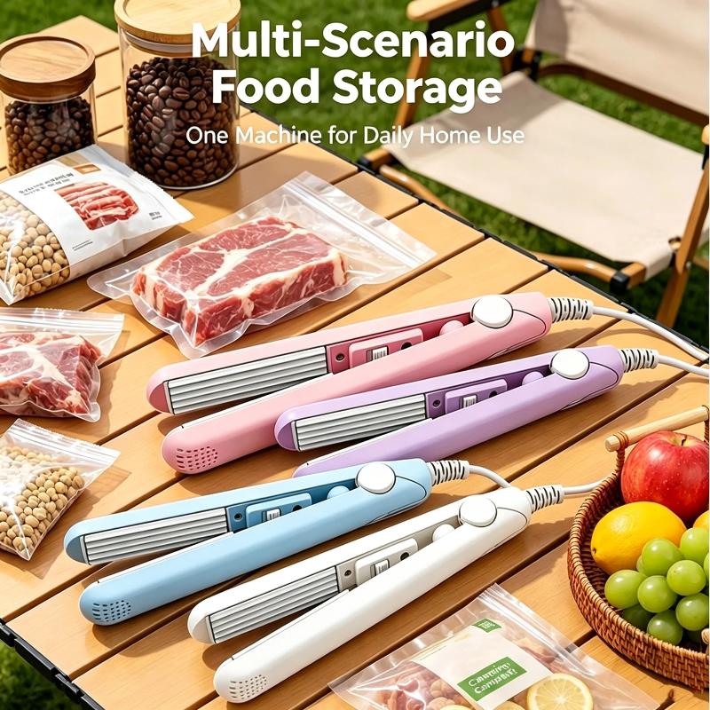 Mini Plastic Bag Sealer Machine Vacuum Sealing Clip For Food Snack Kitchen Storage Gadgets