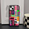 Simple English Phone Case Suitable For IPhone 16 15 Plus 14 13 12 11 Case Cover Funda For IPhone 16 Pro Max 15 14 Plus Case