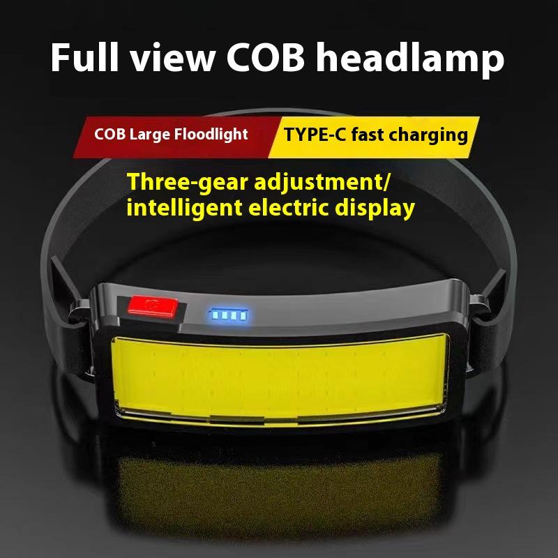 Rechargeable 180° Head Lamp Flashlight COB LED Super Bright Headlamp Outdoor Waterproof Running Fishing Camping Hiking Headlight