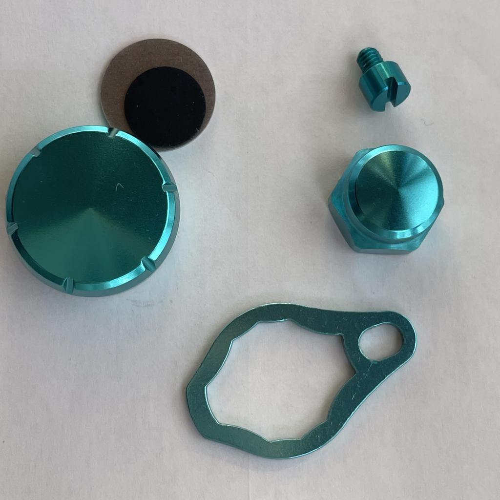 Custom Zero Adjuster Handle Nut Set Nut for Zillion and Alphas Handle Lock Plate Zero Adjuster Brake Color Parts 4 for Daiwa Baitcasting Reels &