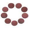 10 Pcs 125mm 5inch 8 Holes Hook Loop Sanding Discs Grit Orbital Sander Pad Mat