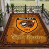 Custom Text Printed Rug Hull FC Non Slip Floor Carpet For Home Room Decor