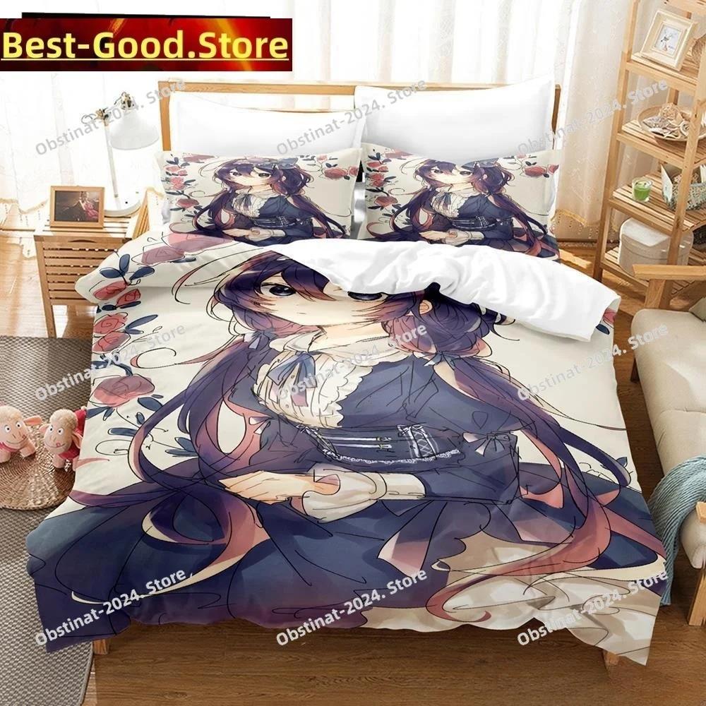 3D Anime Kawaii Girl Kyouka Bedding Set Duvet Cover Full Queen King Size Pillowcase Bed Printed Bed Set Aldult Kid Bedroom