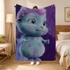 Bibble Cartoon Character Throw 240G Flannel Blanket, Suitable For Sofas, Beds, Offices,  Exquisite Gift Blankets