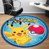 1pc Pokemon Pikachu Office Round Area Rug, Indoor Mat Suitable For Office,Bedroom Living Room Home Decor, Room Deco A0926040