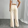 Women's Casual Business High-Waisted Loose Straight Wide-Leg Suit Pants