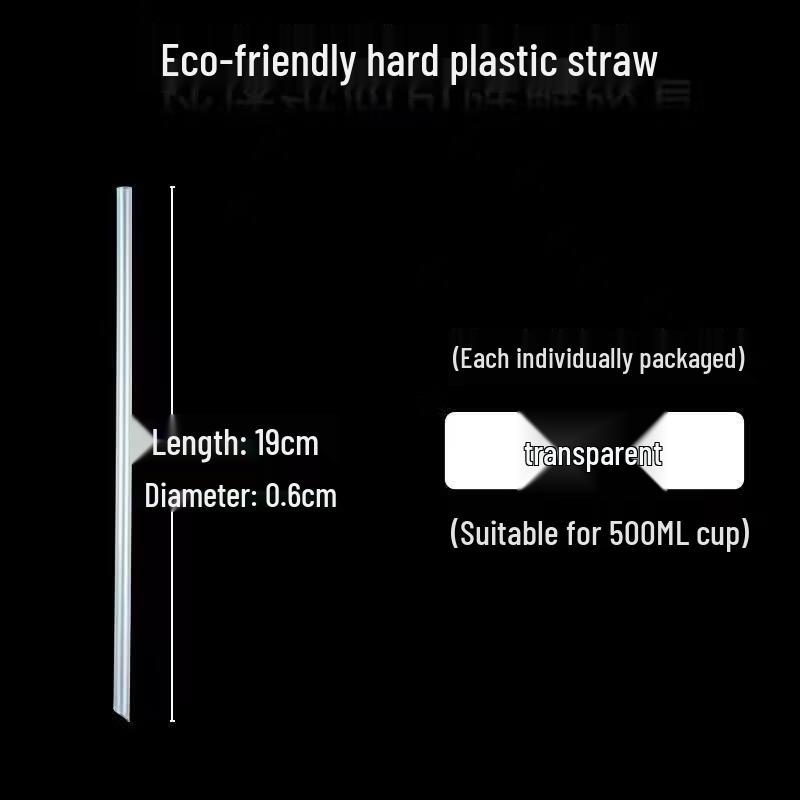 ZISIZ Disposable Plastic Straws