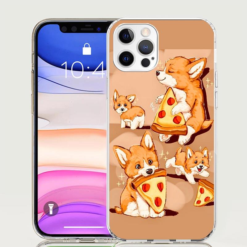 Cartoon Corgi Cute Dog Phone Case For iPhone 17 Air 16 15 Plus 11 14 Pro Max 13 Mini 12 7 8 + SE Pattern Art Customized Cover 17