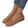 European and American Flat Knit Low-Top Slip-On Shoes - Women's Plus Size Lazy Work Style