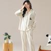 XUEXIMAN Women's Fresh Cotton Pajamas for All Seasons, Loose-Fitting Loungewear Set, Suitable for Outdoor Wear, Plus Size