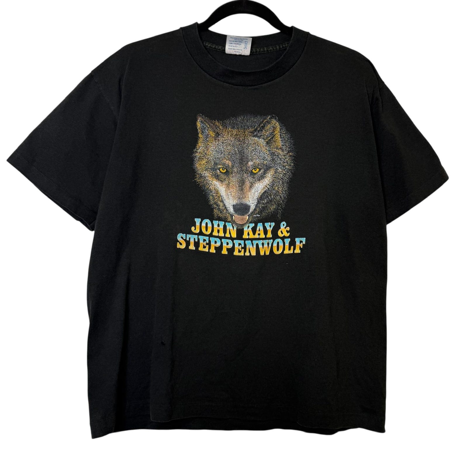 90s John Kay & Steppenwolf Tour T shirt Sz M (B368) 2XL