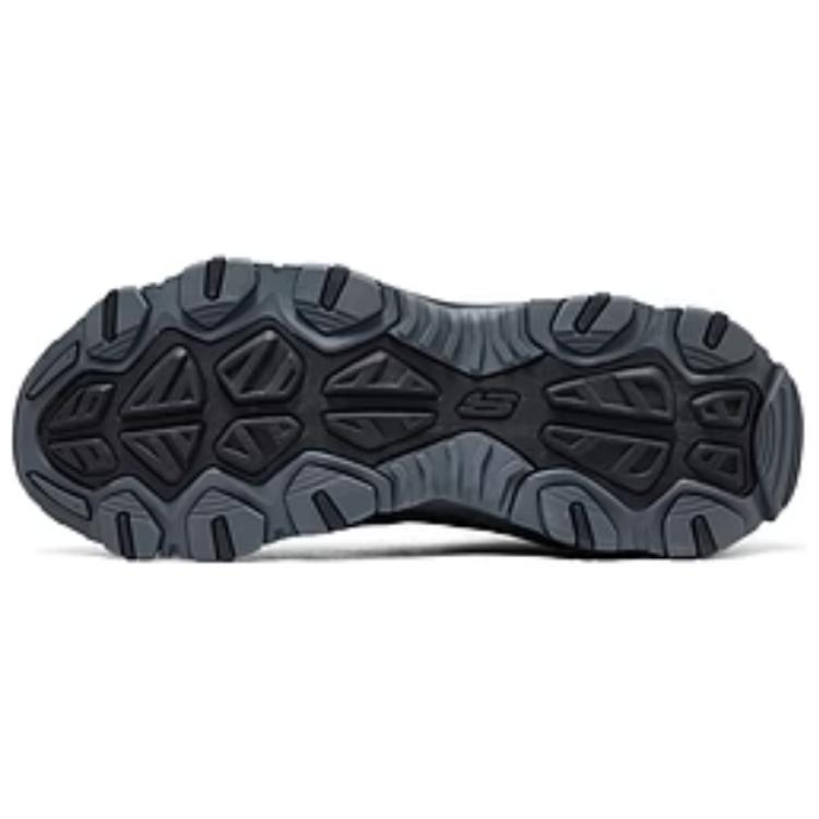 Skechers Outdoor Comfortable Breathable Supportive Rebound Mid-Top Hiking Shoes Men Hiking Shoes Black Gray 237612-BKCC