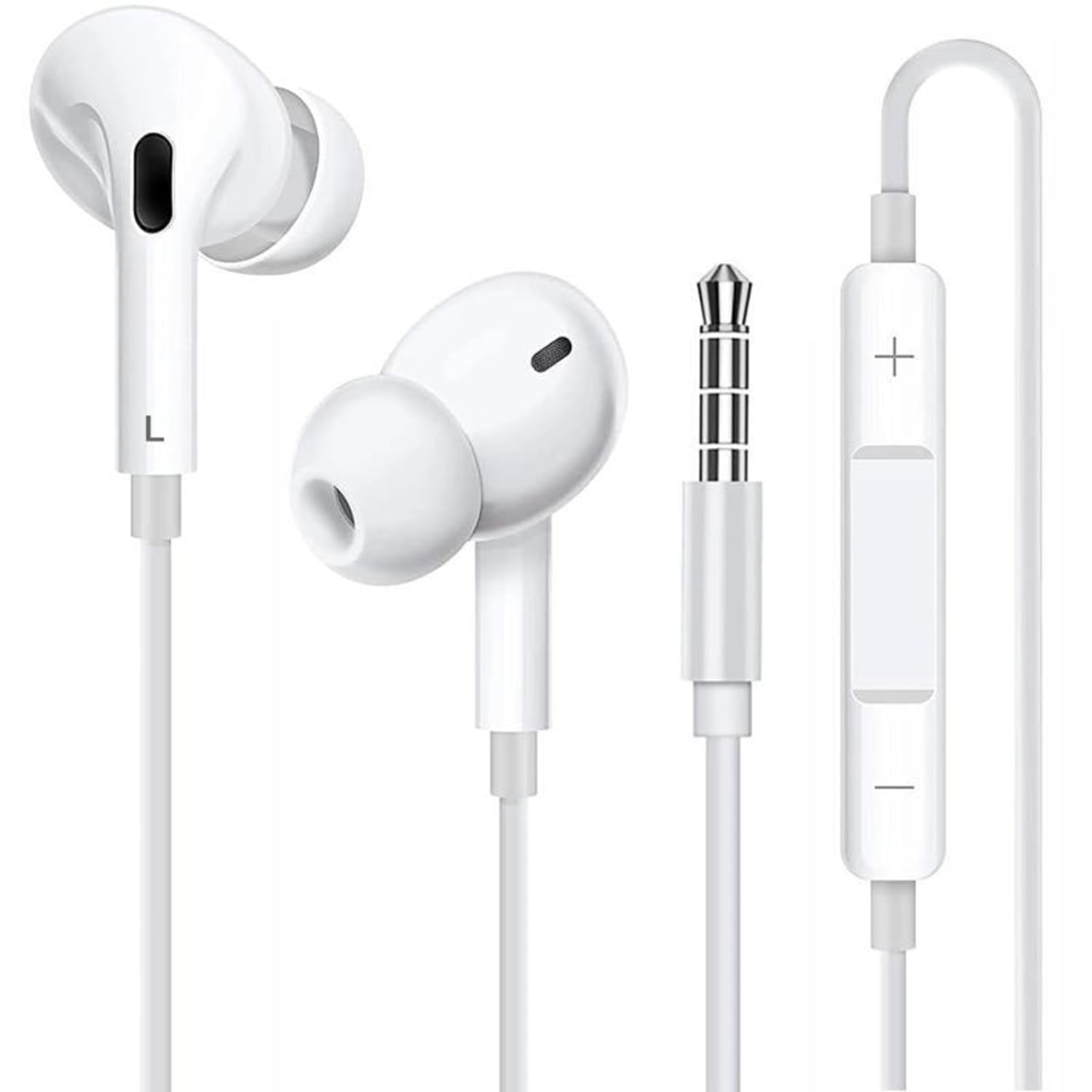 

Wired Earphones with Noise Clear Volume Deep Stereo Compatible with for Conferences 3.5mm Jack, Cancelling, Built-in Microphone, High-Resolution