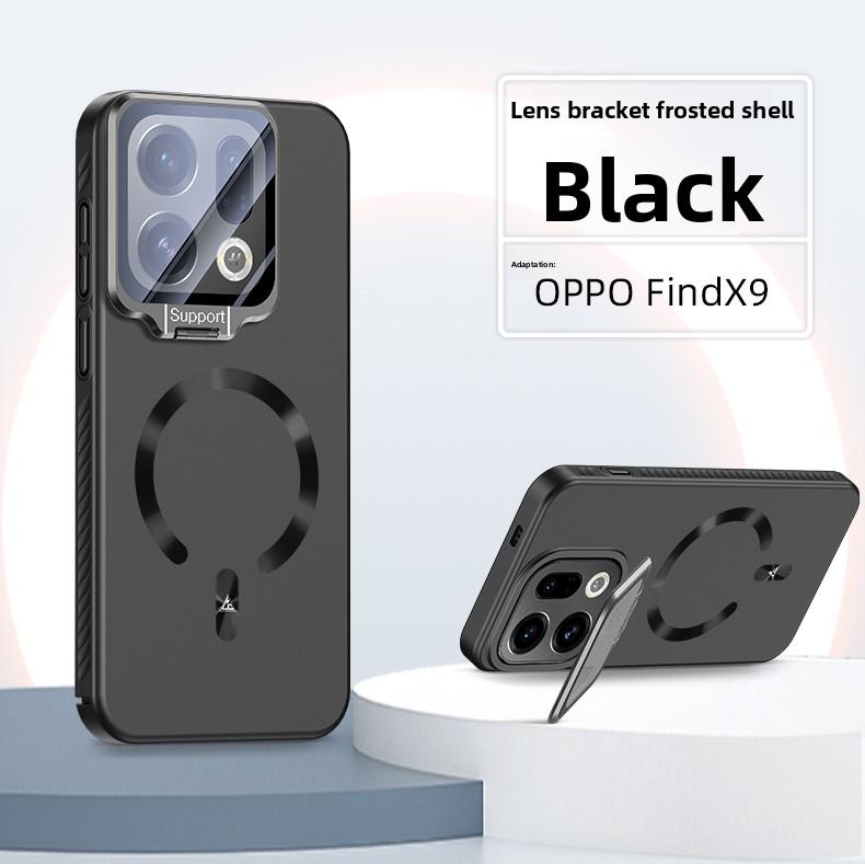 For OPPO Find X9 Pro Case Hard PC Magnetic wireless charging Lens Stand Protective Back Cover Case For Find X9 X9Pro Phone Shell