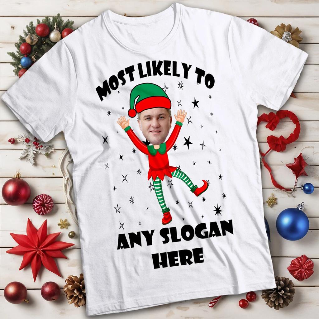 Personalised Mens and Womens Christmas T-Shirt Tee #MC