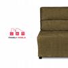 Fold-out Armchair with Sleeping Function KIMO Bedding Container Ramona Brown