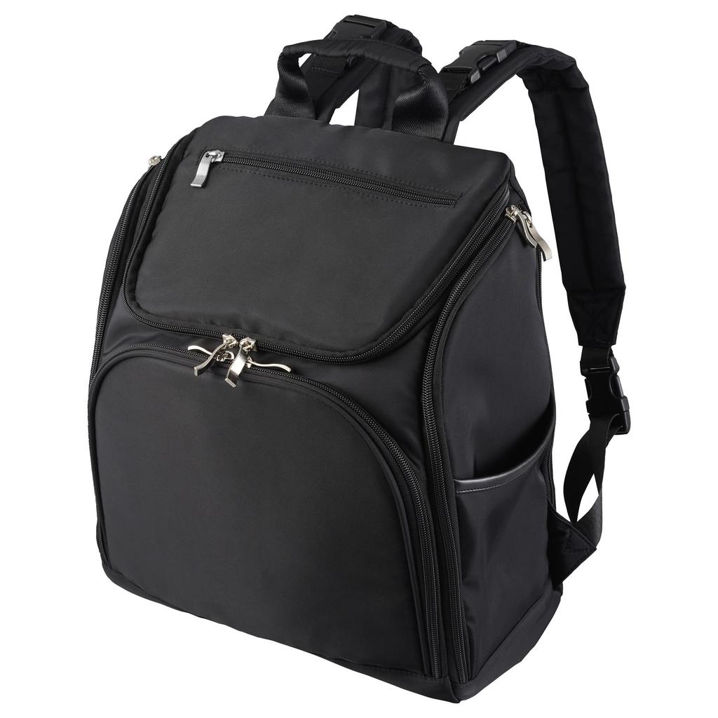 HAKUBA Motherly Bag Large AMZMTHL Liter Tote Changing Mesh Stroller Black - 17.3 Capacity, 4-Piece Set Bag, Mat, Pouch, Backpack, Insulated,