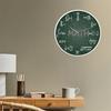 Green Chalkboard Math Formulas Wall Clock Hanging Wall Watch Back To School Science Mathematics Art Wall Decor Math Geek Gift