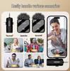 New F11-2 Lapel Microphone: Wireless F15 Three-in-One Live Broadcast, One-to-Two Radio, Noise Reduction Mini.