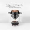 Portable Coffee Filter Cup Foldable Reusable Dripper with Dual Layer Mesh for Pour Over Brew No Filter Paper Travel Espresso