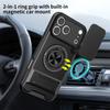 Tvirtas smūgiams atsparus dėklas Funda, skirtas iPhone 17 Pro Max / 17 Air 16 Plus, Armor, pasukamas kameros objektyvo dangtelis, žiedinis stovas, Capa Funda