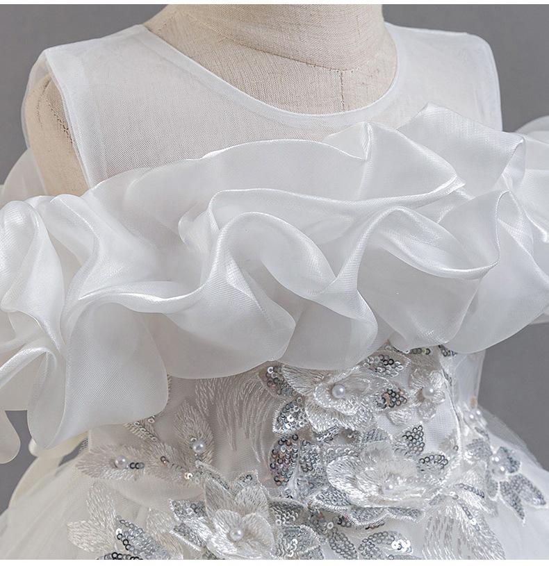 Princess Floral Puffy Wedding Dresses for Girls - Elegant Long Skirts and Formal Gowns