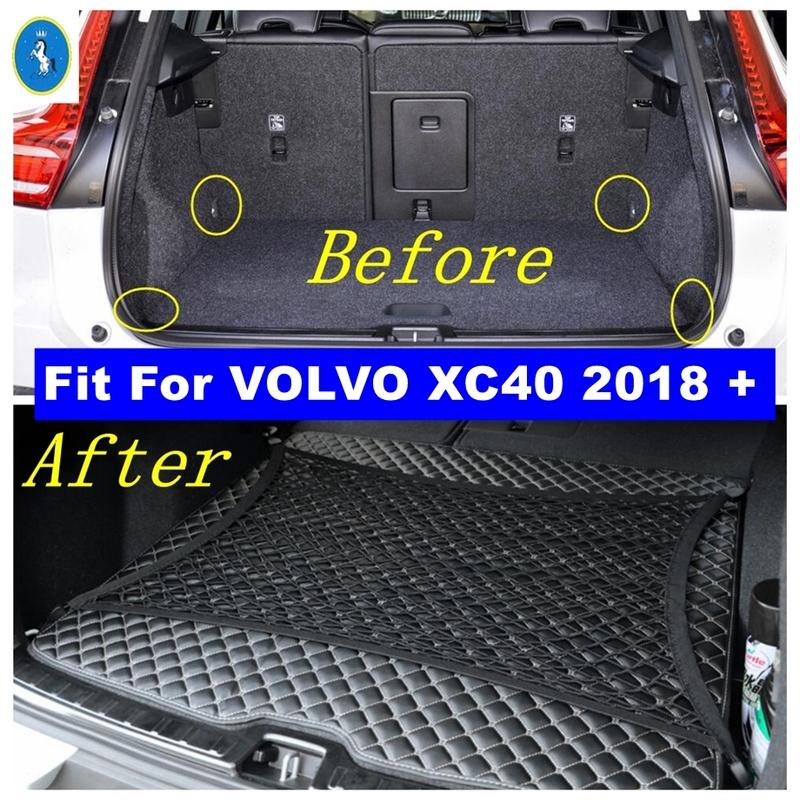 

Car Trunk Storage Cargo Luggage Elastic Mesh Multi-function Net Holder Kit For VOLVO XC40 2018 - 2025 Black Interior Accessories