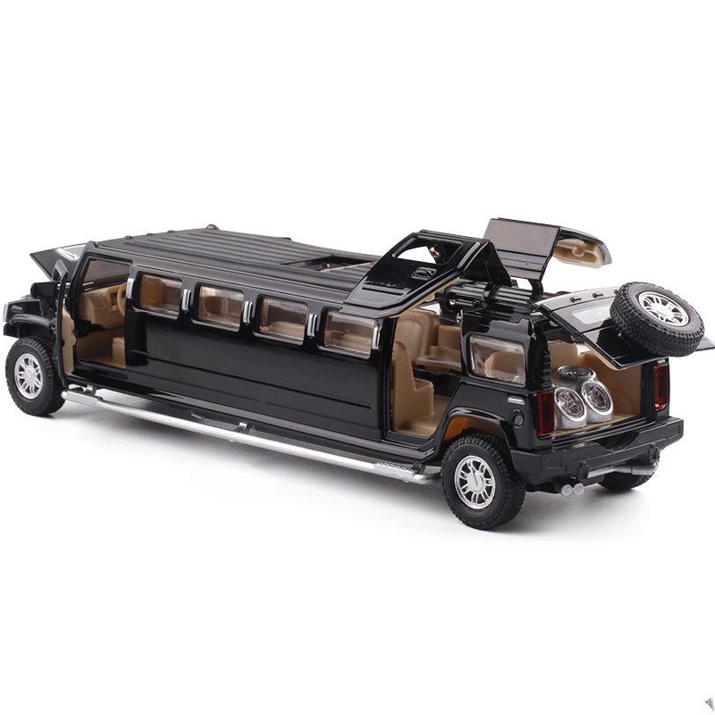Cailexin Hummer H6 1:32 Six-Door Alloy Car Model with Sound & Light Pullback - 57135