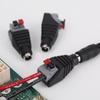 1/20pc Solder-free Press-fit DC Power Connector Security Camera Led Strip Male Female Adapter Socket Power Plug Cable Connectors