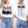 Hete Verkoop Blauw 25ste Verjaardag Tour 2026 Concert T-shirt Unisex Hip Hop Retro Vintage Grafisch T-shirt Ademend Streetwear Casual T-shirts