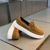 Brand Men's Shoes Retro Suede Leather Casual Shoe Luxury Designer Loafers Platform Driving Shoes for Men Dress Shoes Moccasins