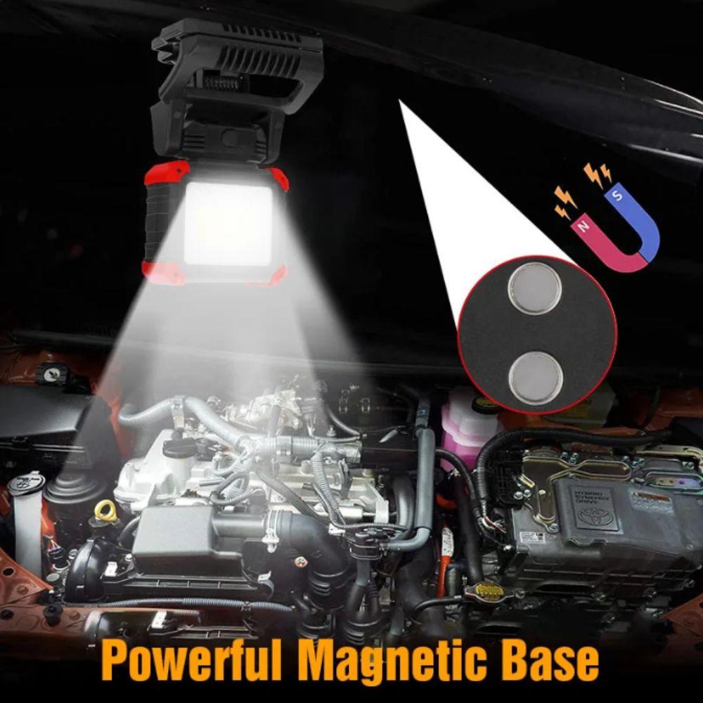 Super Bright LED Work Light Waterproof Cordless Rechargeable Work Light 3 Light Modes 180° Rotation Portable Work Light