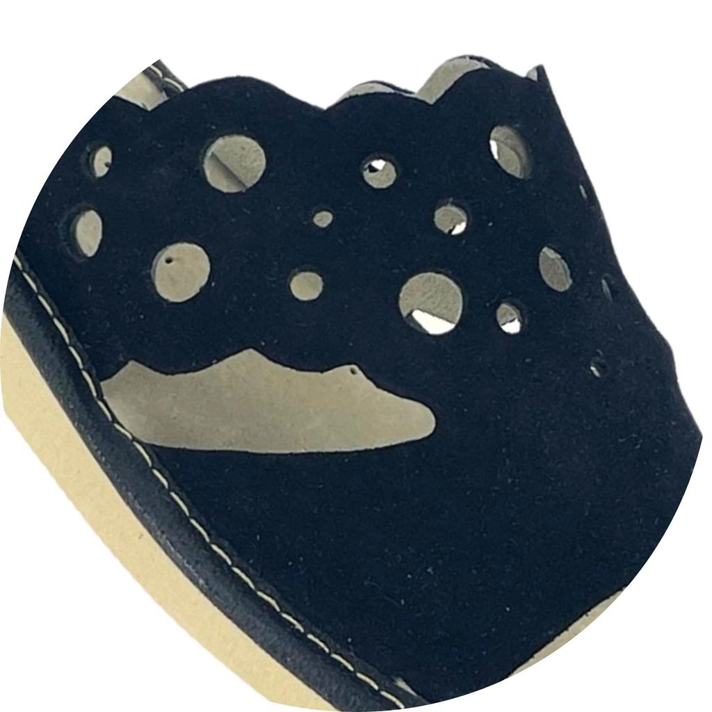 Women's leather slippers, black house slippers 39