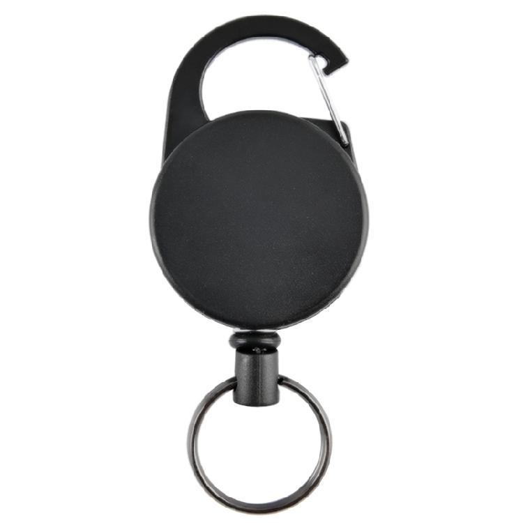 Heavy Duty Retractable Keychain Anti-theft Keychain with Carabiner Extending 1