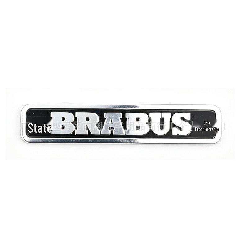BRABUS Metalinis automobilio ženklelis su galimybe pritaikyti - Asmenizuotas aliuminio lipdukas ant automobilio kėbulo