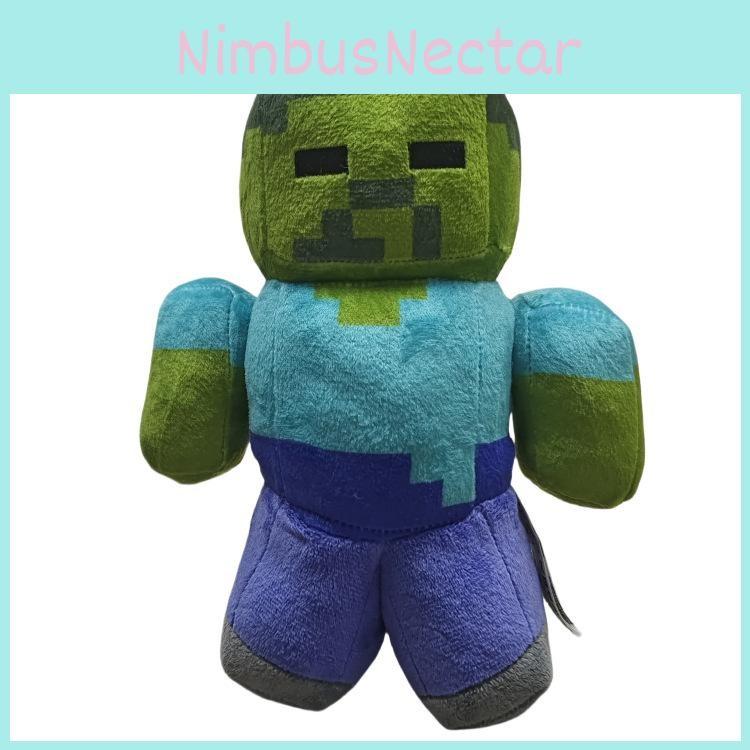 Character Game Minecraft Green Zombie Plush Doll Toy For Decoration Room