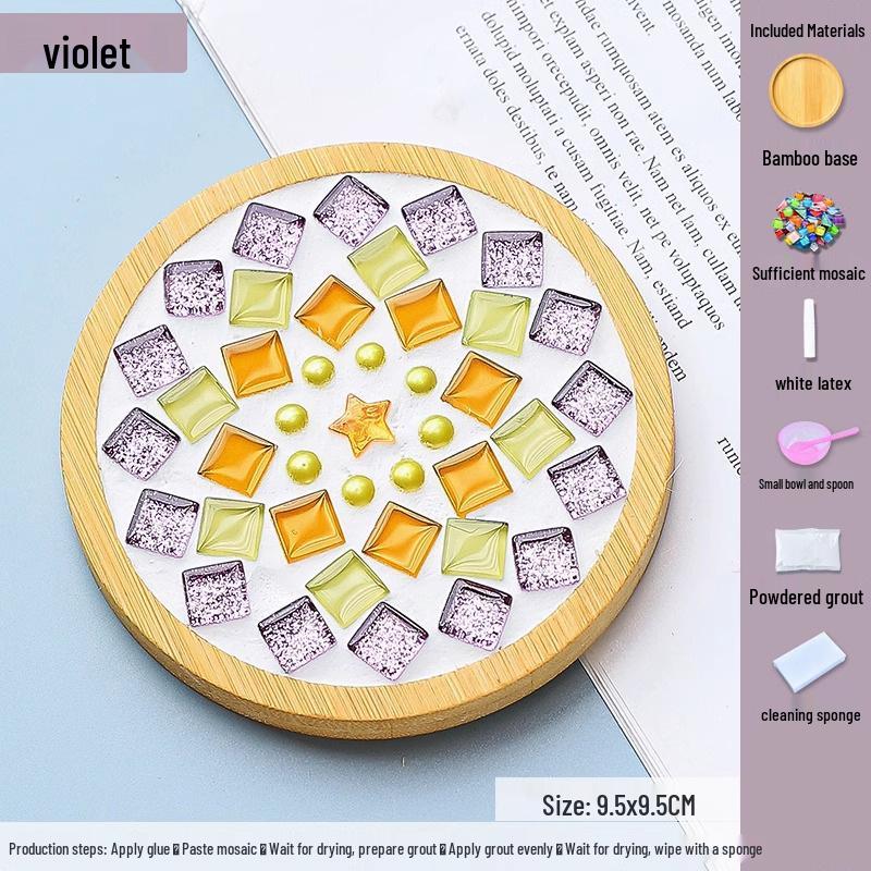 DIY Mosaic Coaster Kit for Kids: Creative Father's Day Craft