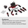 OSIAS New 100xkPA 160PSI Aluminum Adjustable Autos Fuel Pressure Regulator With Gauge+AN6 Fuel Line Hose+Fittings End Kit