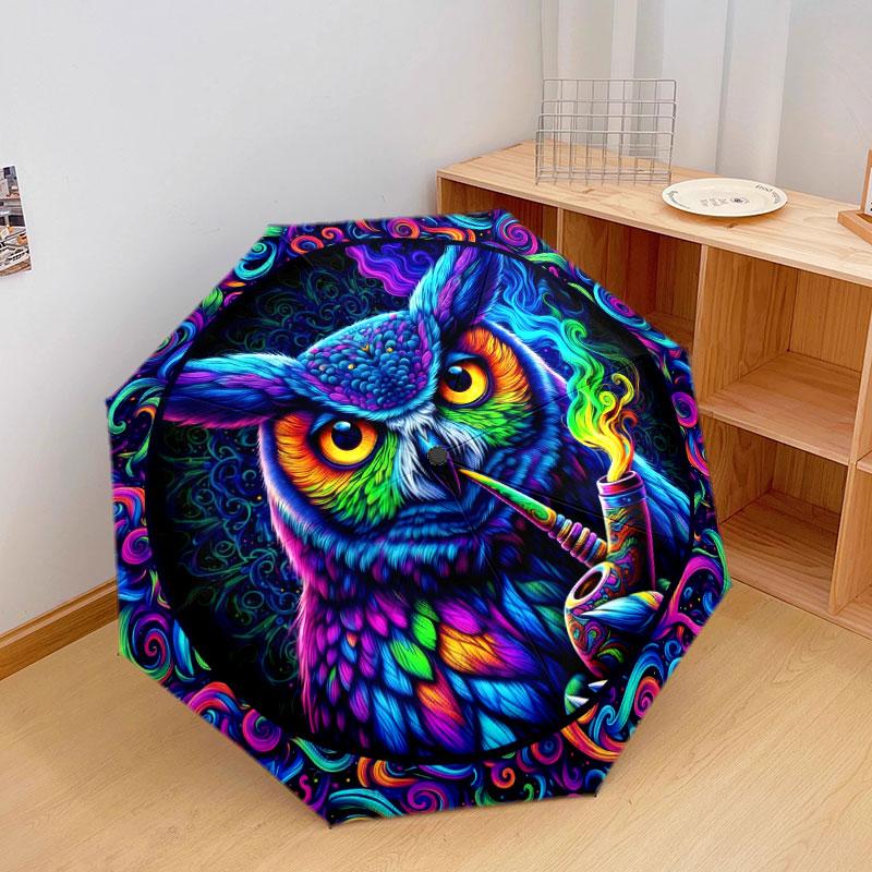Colorfulanimals Pattern Pattern New Style Umbrella, 1 Piece Automatic Folding Umbrella, Portable Travel Umbrella, Outdoor Umbrella, Birthday Gift