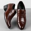 Luxury Designer New Black Brown Patent Leather Casual Cuban Shoes For Men Elevator Loafter Formal Wedding Dress Homecoming