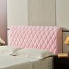All-inclusive Super Soft Smooth Quilted Head Cover Thicken Velvet Headboard Cover Solid Color Bed Back Dust Protector Cover