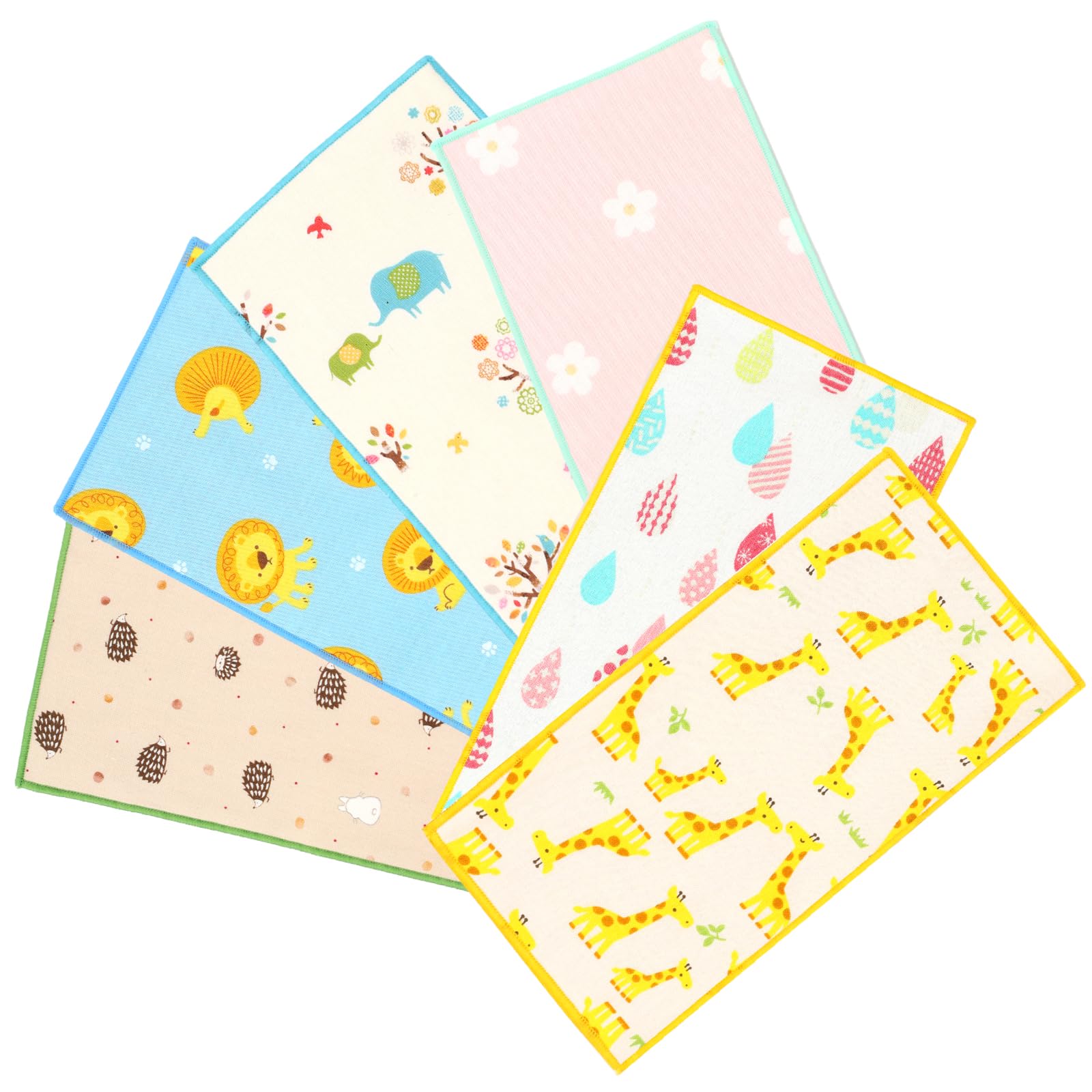 

Half Set of Made in Japan with for Boys and Cute Half Suitable for Nursery and Elementary School Students Kids Handkerchiefs, 6, 100% Cotton, Soft,