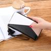Women's Trendy Color Block Long Clutch Wallet, Large Capacity Zipper, 2020 Style