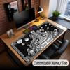 Space Cosmic Theme Custom Mouse Pad Personalized With Name Text Customized Desk Mat For Office Home Decor