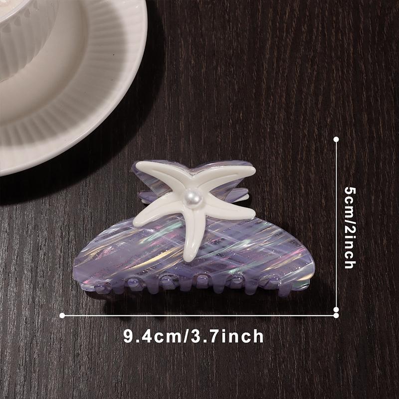 Butterfly Hair Claw Clip Plastic Strong Hold Jaw Clip with Heart Design for Women Girls Daily Wear & Gift